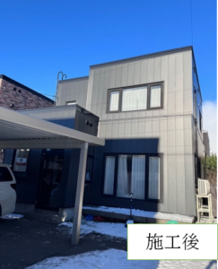 札幌市北区I様邸　外壁サイディング重ね張りと付帯塗装をさせていただきました　240207　